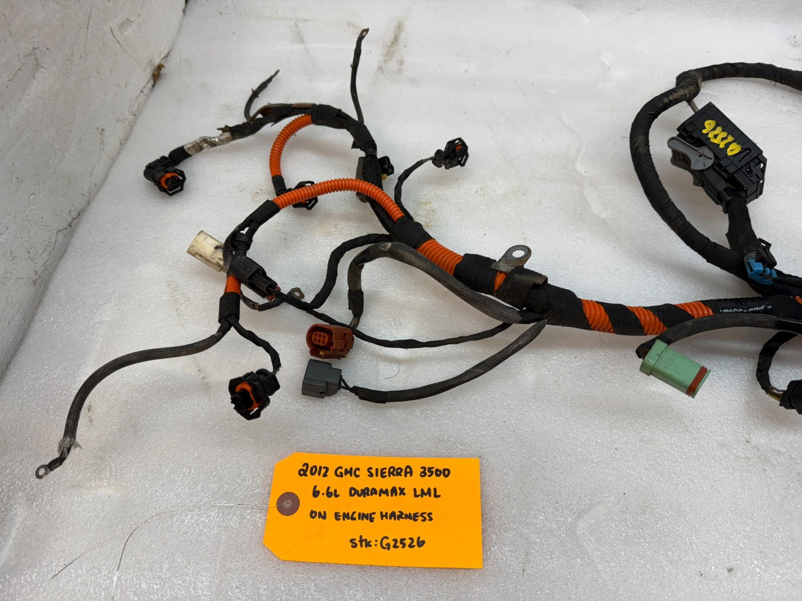 12 GMC SIERRA CHEVROLET SILVERADO 3500HD DURAMAX 6.6 LML ENGINE WIRING HARNESS