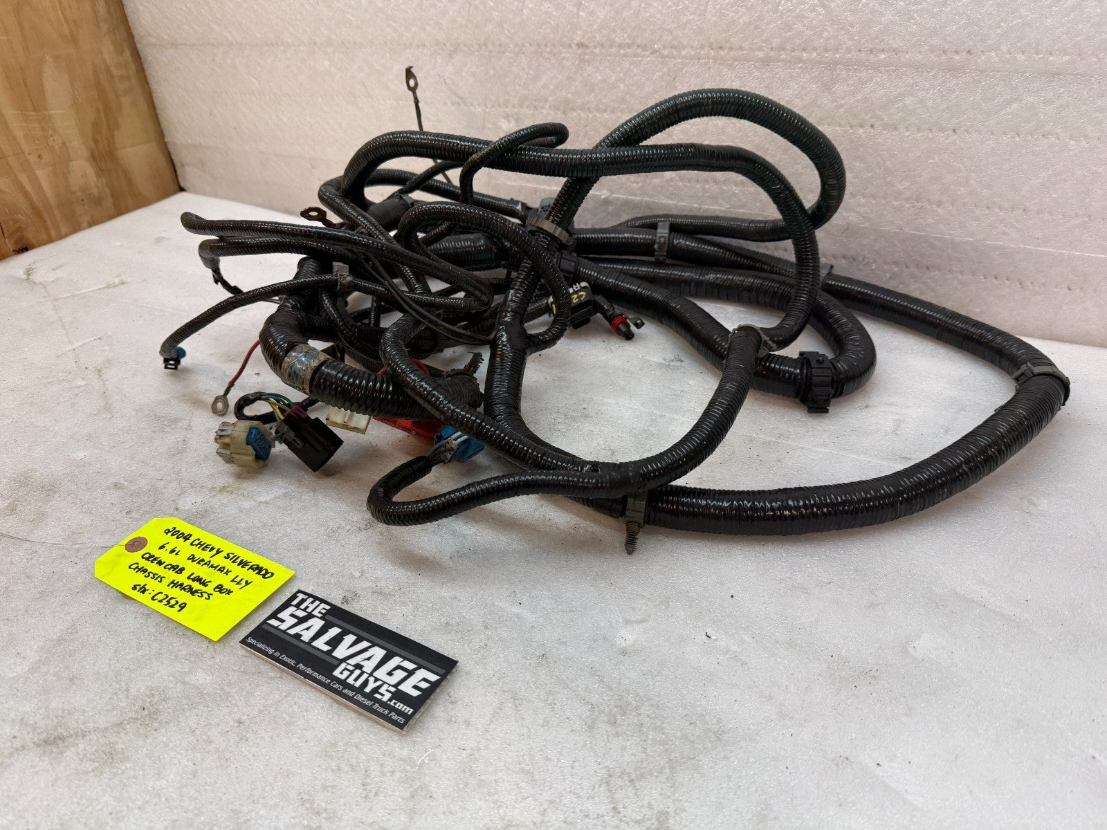 04 05 Chevrolet GMC 2500HD 3500 4wd LLY CREW CAB LONG BOX CHASSIS WIRING HARNESS