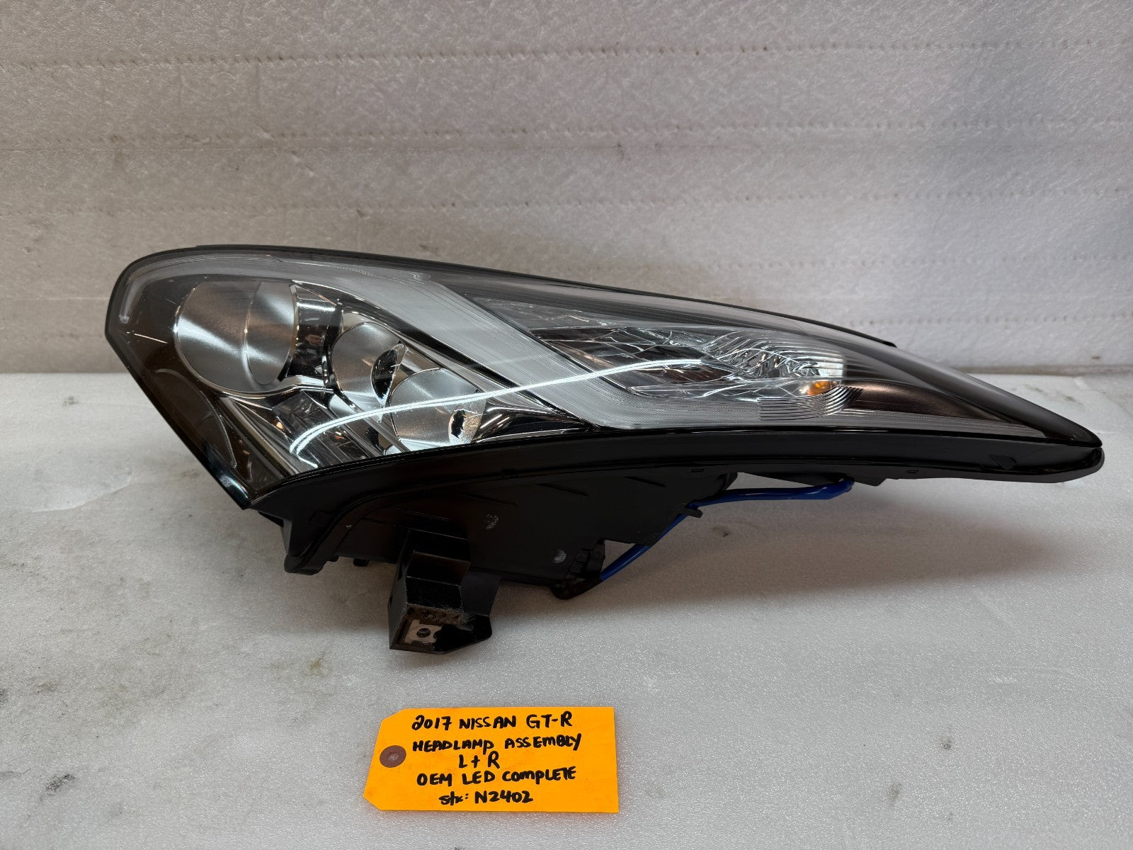 17 NISSAN GTR R35 OEM VR38 LEFT RIGHT XENON LED HEADLIGHTS HEADLAMP 15-20