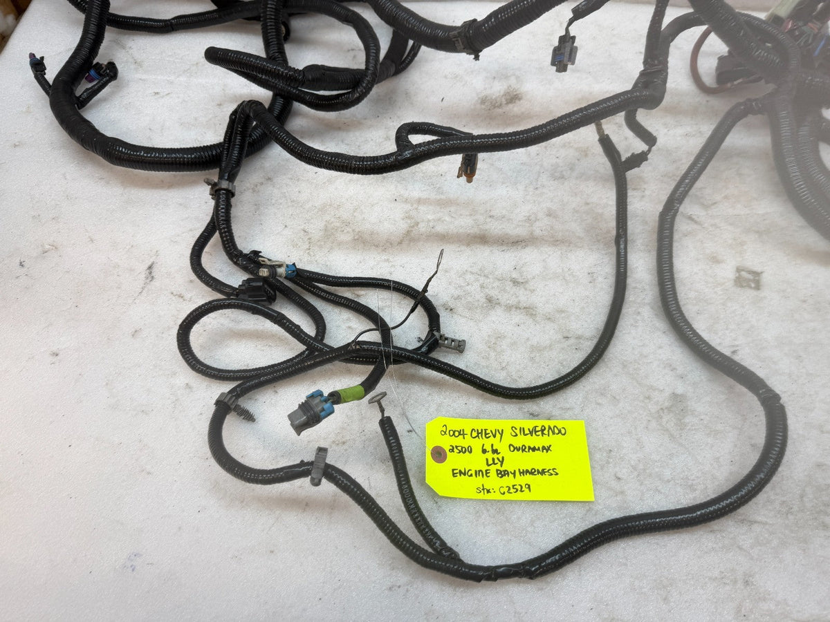 04 Chevrolet GMC 2500HD 3500HD DURAMAX 6.6 LLY DIESEL ENGINE BAY WIRING HARNESS