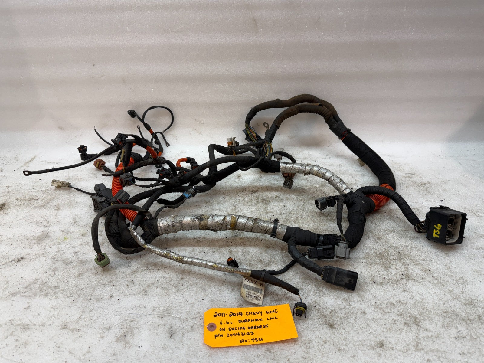 13 GMC SIERRA CHEVROLET SILVERADO 3500HD DURAMAX 6.6 LML ENGINE WIRING HARNESS
