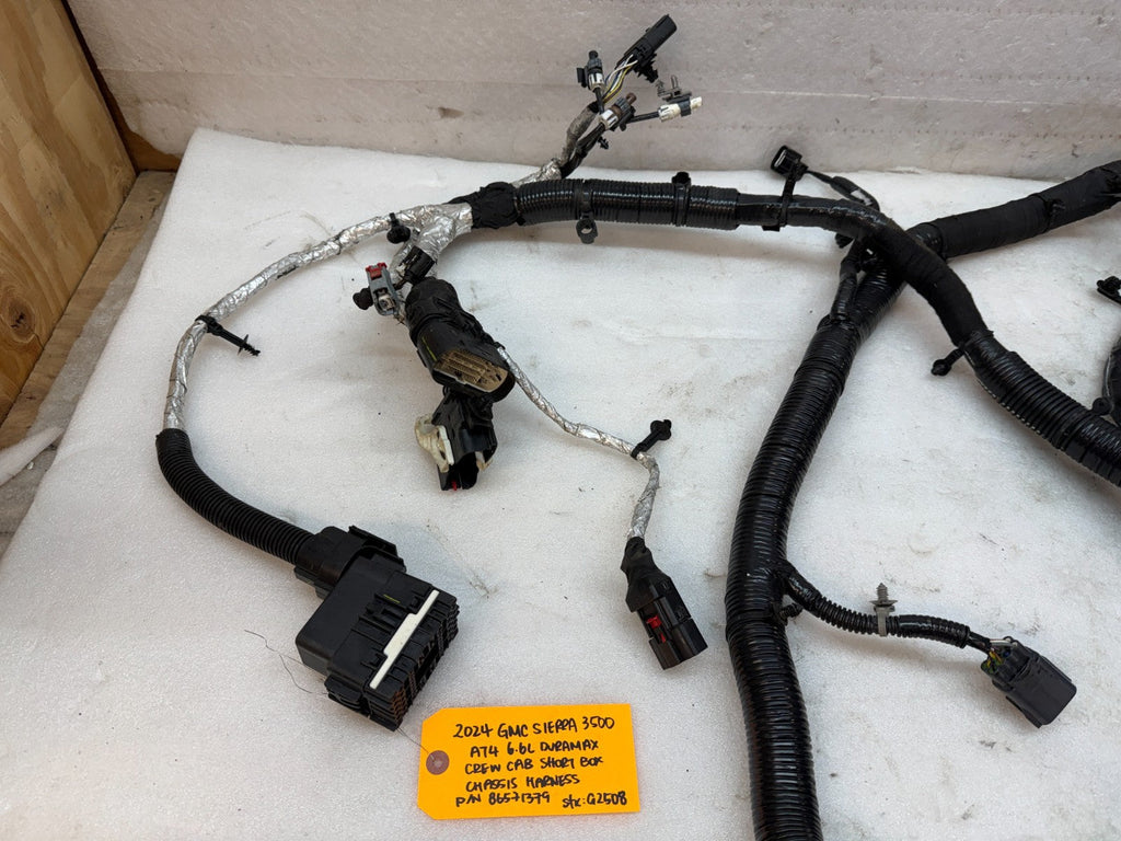24 Chevrolet GMC 2500 3500 4wd L5p CREW CAB SHORT BOX SRW CHASSIS WIRING HARNESS