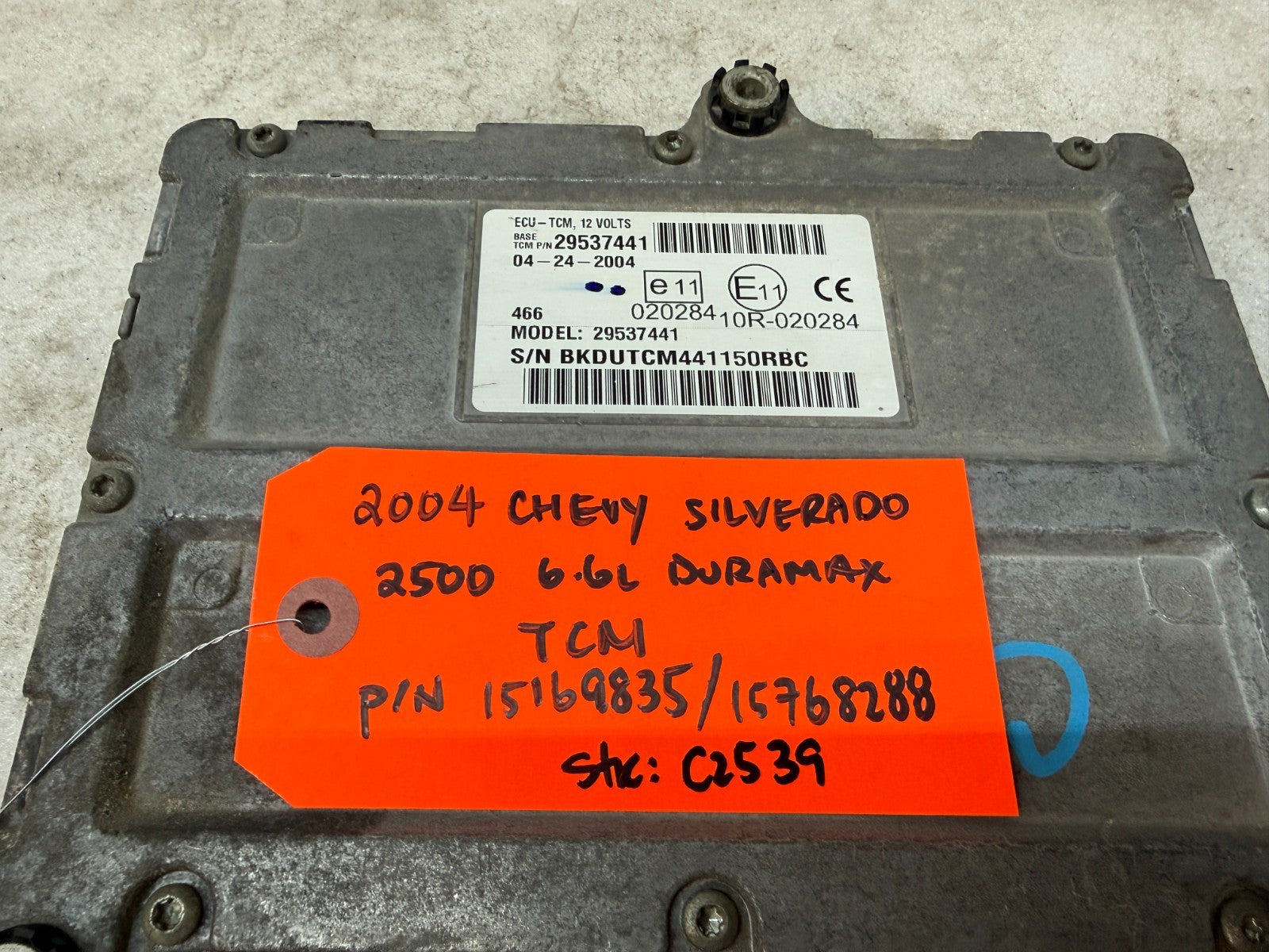 04 Chevrolet GMC SILVERADO 6.6 TCM TCU TRANSMISSION COMPUTER ALLISON 29537441