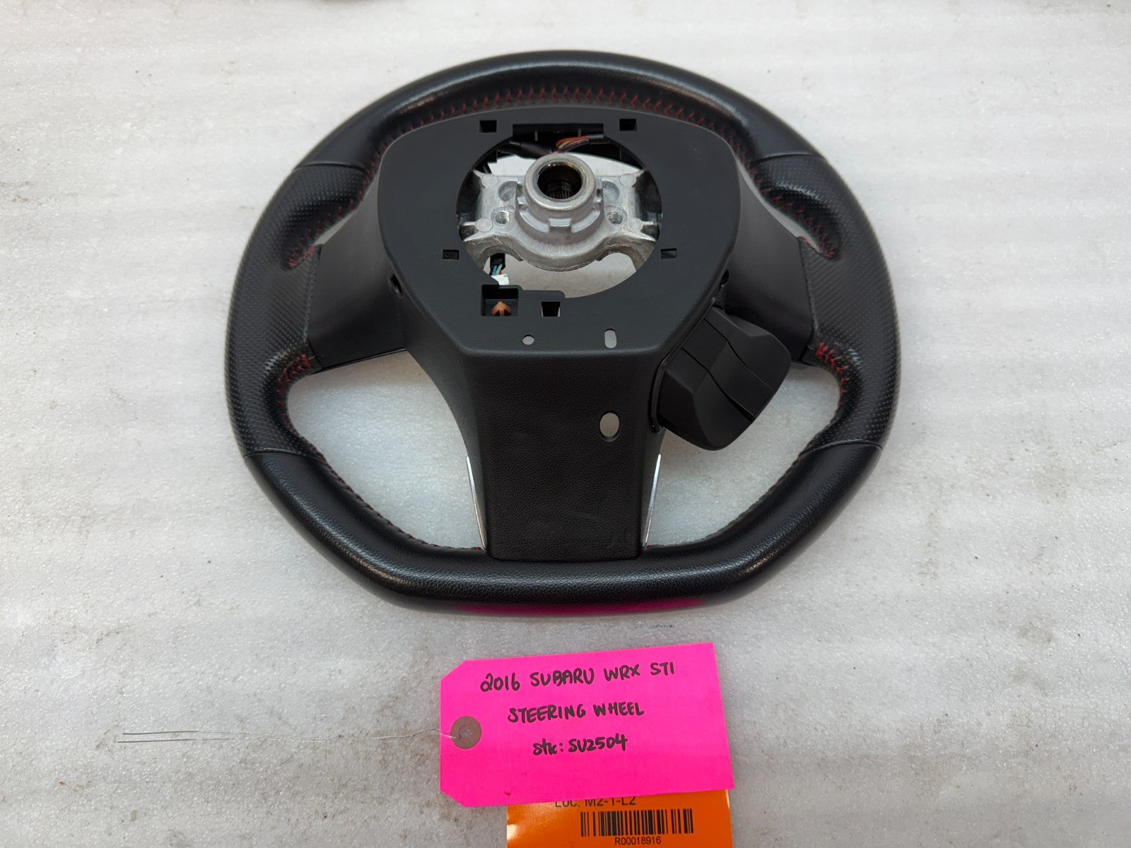 16 SUBARU IMPREZA WRX STi OEM FLAT BOTTOM STEERING WHEEL 15-21