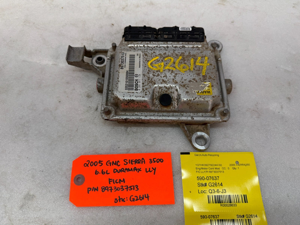 05 Chevrolet GMC LLY 6.6 DURAMAX FICM FUEL INJECTION CONTROL MODULE 8973037513