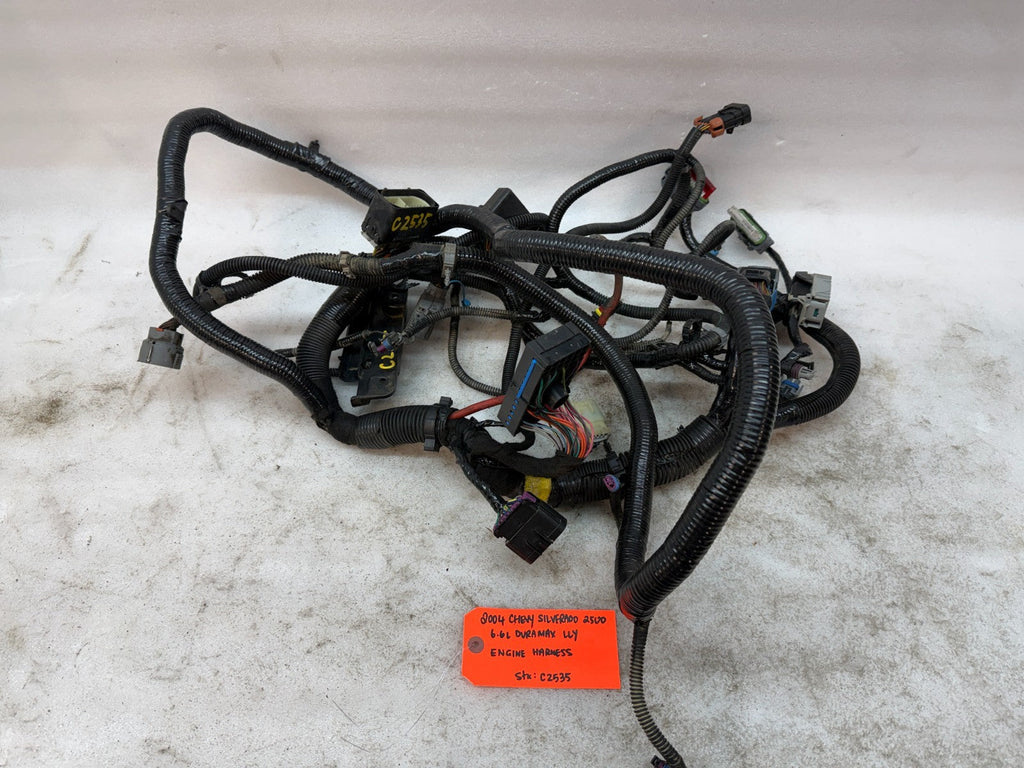 04 Chevrolet GMC 2500HD 3500HD DURAMAX 6.6 LLY DIESEL ENGINE WIRING LOOM HARNESS