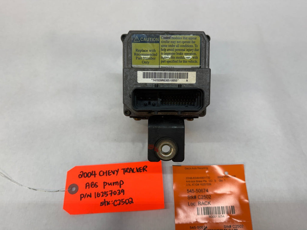04 CHEVROLET TRACKER 2.5 ABS ANTI LOCK BRAKE PUMP MODULE 18025773 16257039 99-04