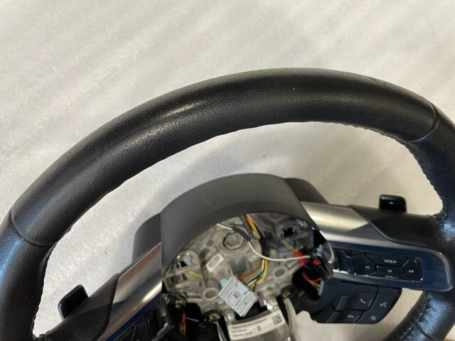 2017 FORD MUSTANG GT BLACK LEATHER STEERING WHEEL W CONTROLS  AUTOMATIC 15 16 17