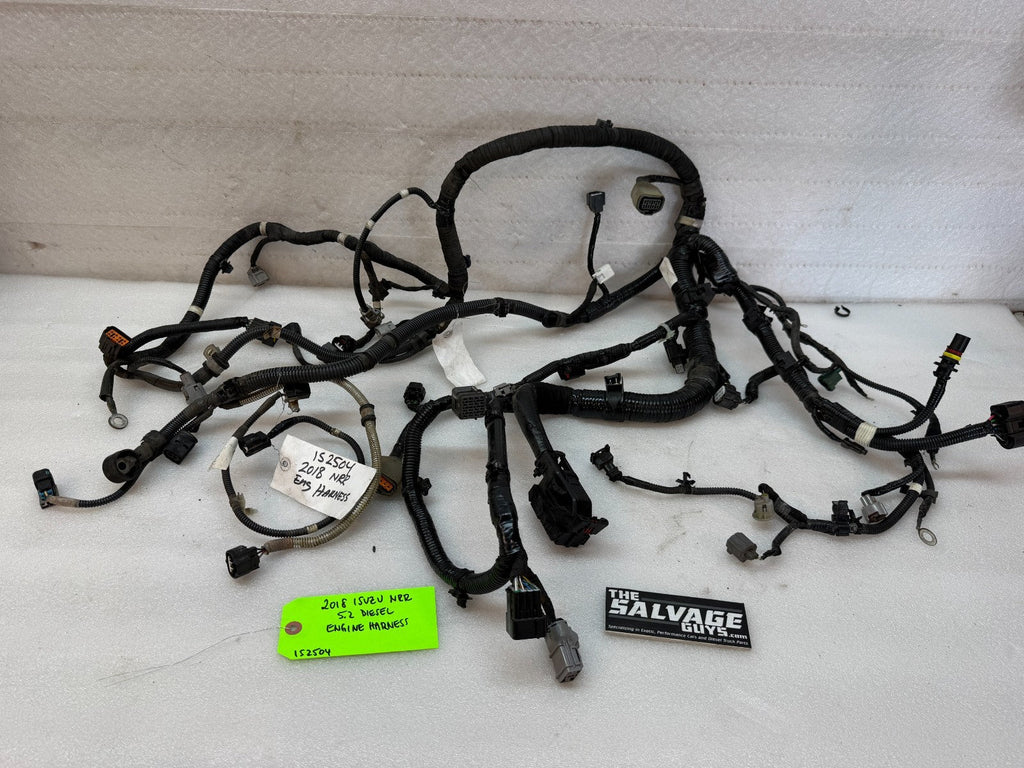 18 ISUZU NRR NPR 5.2L DIESEL ENGINE WIRING HARNESS