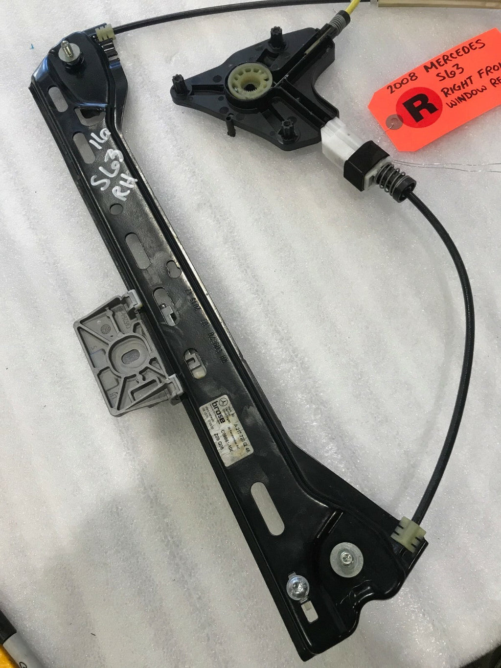 16 MERCEDES S65 AMG C217 COUPE RIGHT PASSENGER WINDOW REGULATOR A2177200246