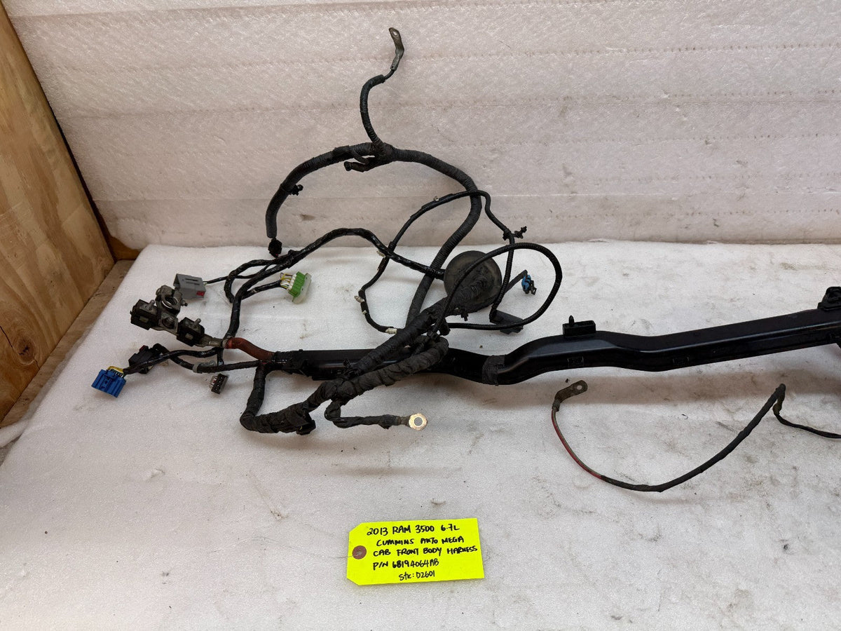13 RAM 2500 3500 6.7 OEM DASH FIREWALL WIRING HARNESS LOOM P68194064AB 13-18