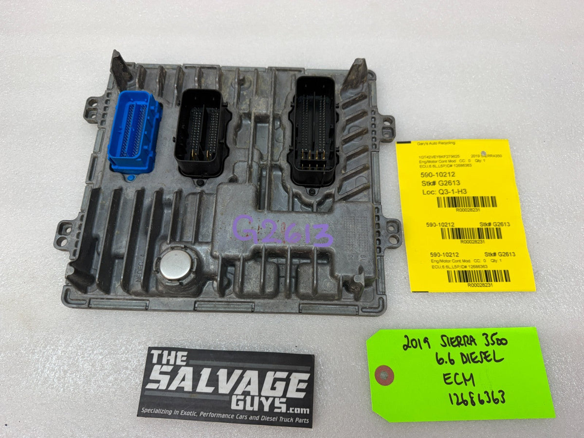 17-21 CHEVROLET GMC 3500 6.6 L5P DURAMAX DIESEL ENGINE COMPUTER ECM ECU 12686363