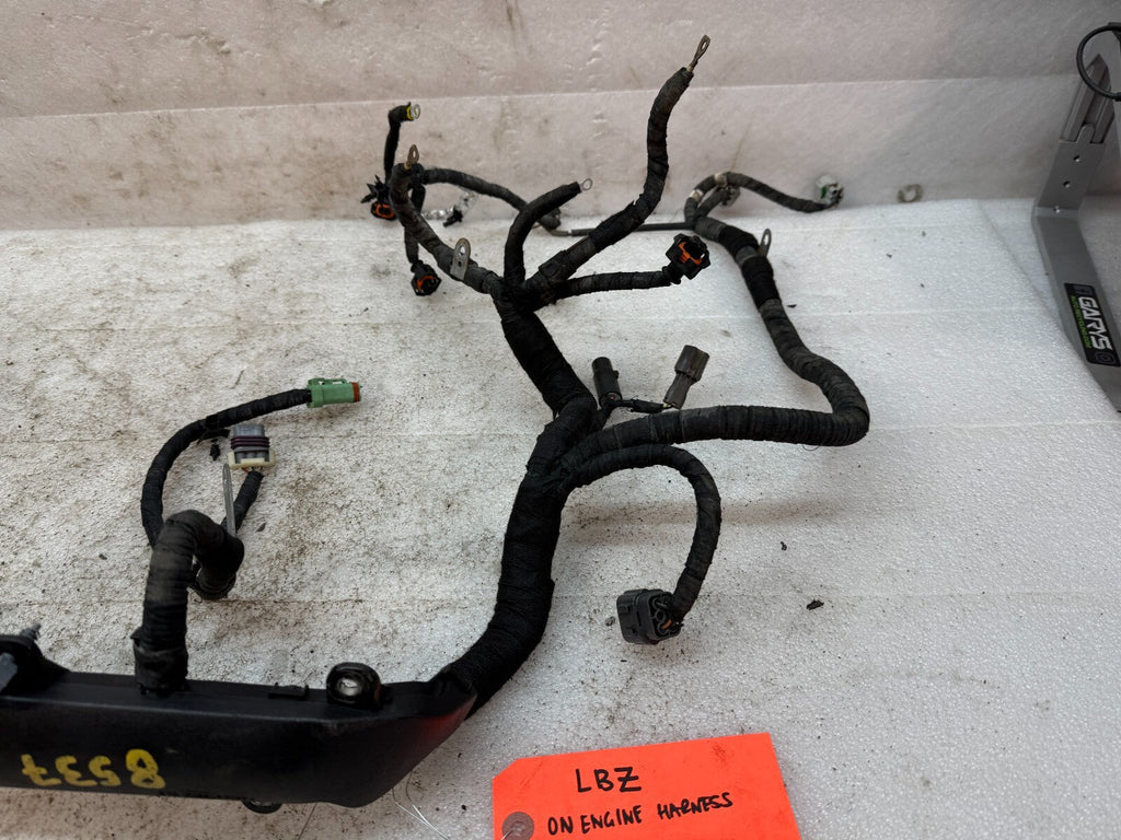 06 07 GMC CHEVROLET 2500HD DURAMAX 6.6 LBZ ENGINE MOTOR WIRING HARNESS LOOM