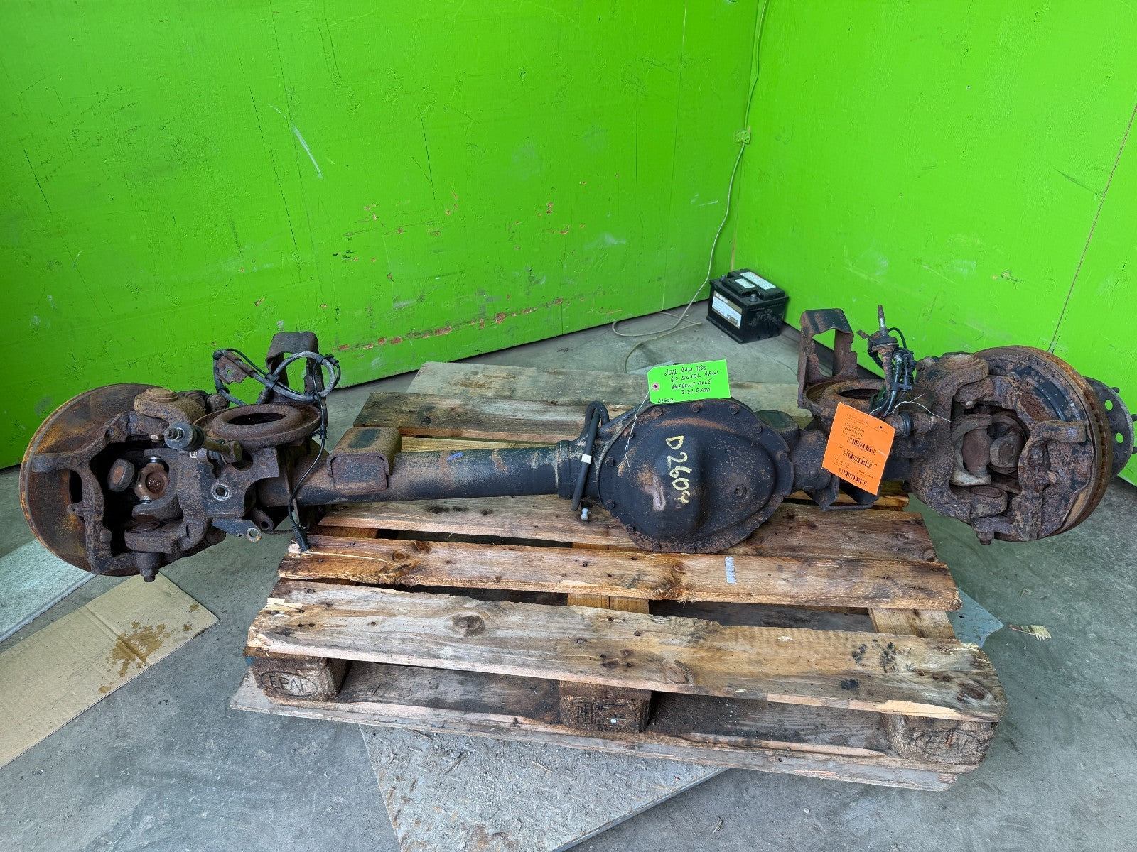 12 DODGE RAM 3500 6.7 CUMMINS DIESEL 3.73 FRONT DIFFERENTIAL AXLE DRW DUALLY