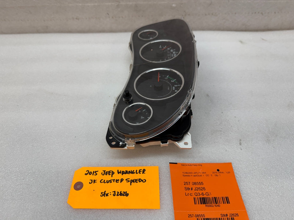 15 JEEP WRANGLER JK 3.6 METRIC SPEEDOMETER GAUGE CLUSTER 56054394AE 12-18