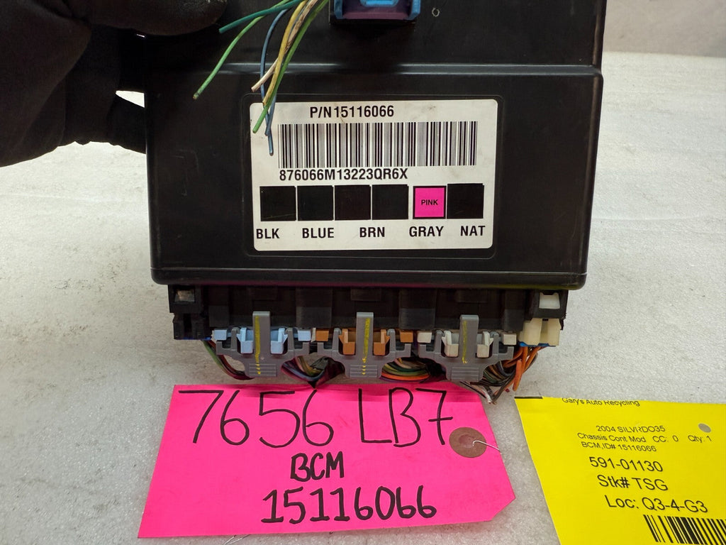 01-05 Chevrolet GMC 2500HD 3500HD 6.6 DURAMAX BODY CONTROL MODULE BCM 15116066