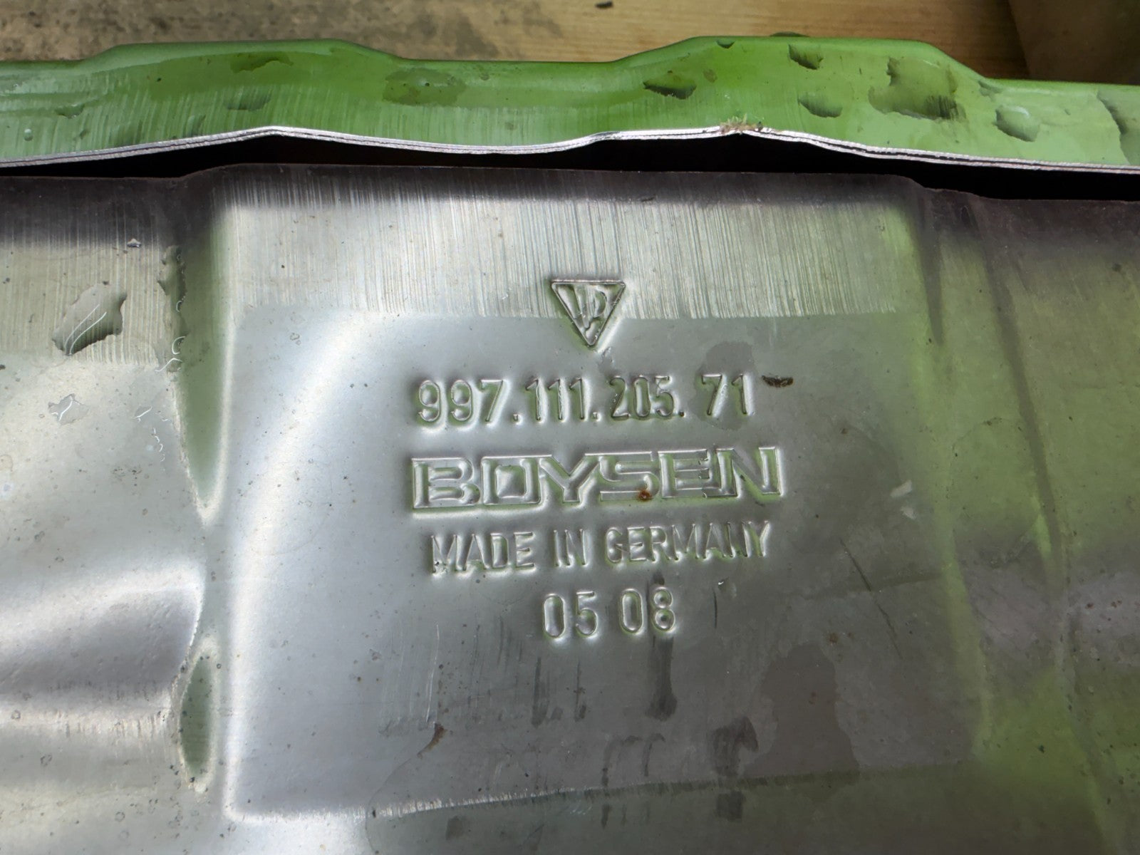 07 08 09 PORSCHE 997TT 997 TURBO 3.6 REAR MUFFLER EXHAUST 99711315100 13K!