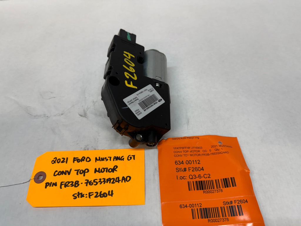 15-23 FORD MUSTANG 5.0 GT S550 LEFT RIGHT POWER ROOF TOP MOTOR FR3B-76533A24AD