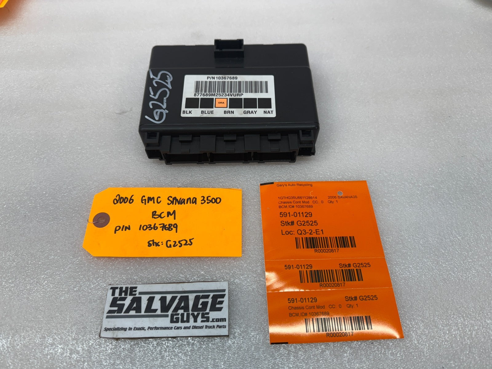 03-06 Chevrolet GMC SAVANA EXPRESS BODY CONTROL MODULE BCM 10367689