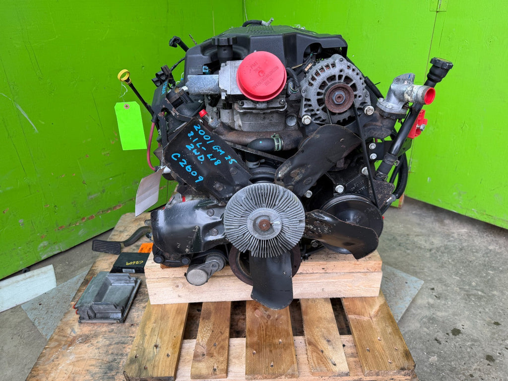 01-03 CHEVROLET GMC 8.1 VORTEC ALLISON 2WD ENGINE TRANSMISSION COMPLETE SWAP