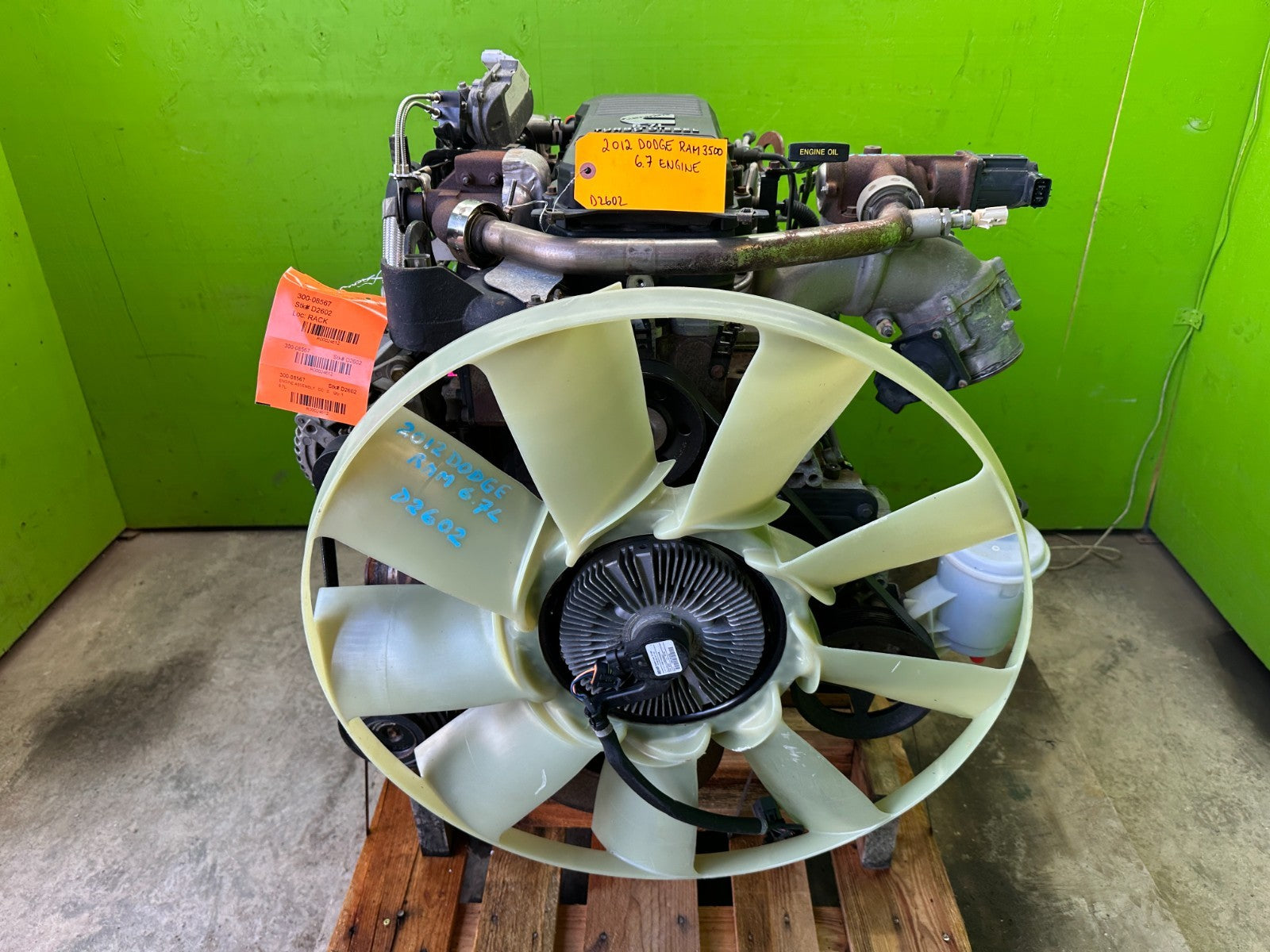 2012 DODGE RAM 2500 3500 6.7 CUMMINS TURBO DIESEL ENGINE MOTOR 10 11 12