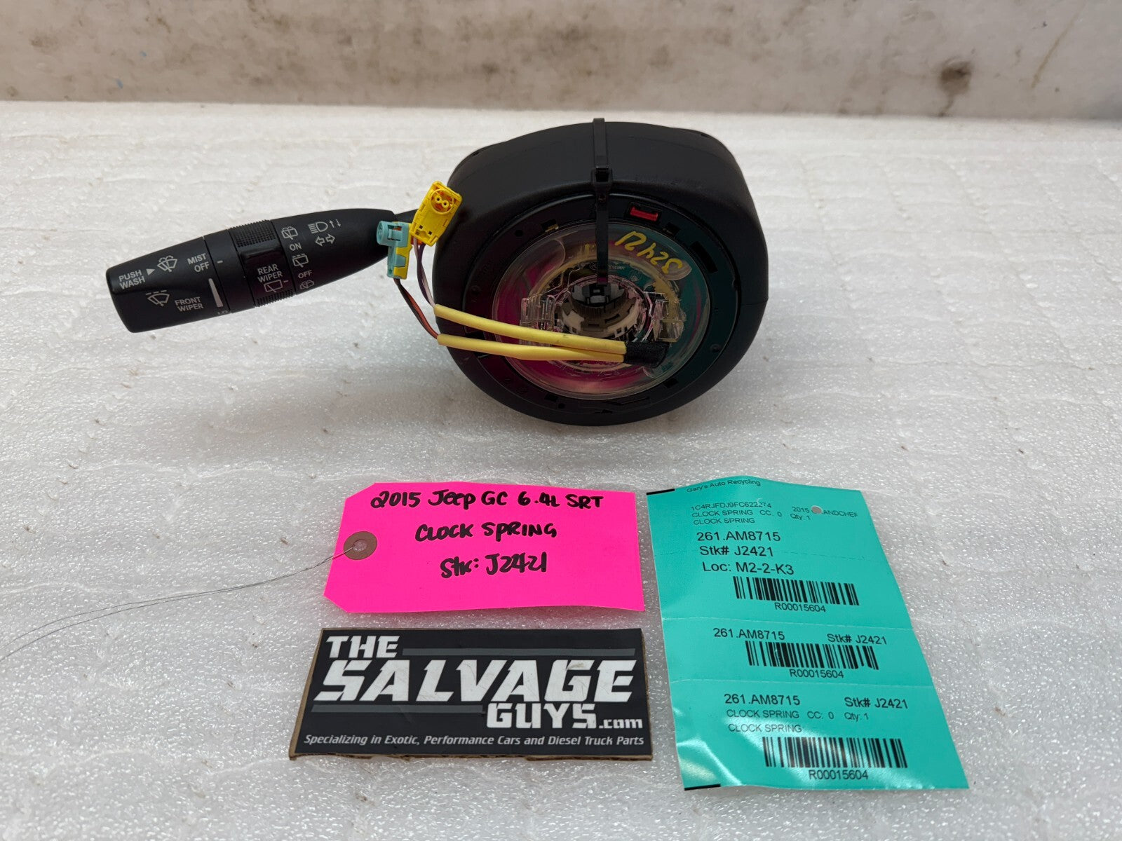 14 15 JEEP GRAND CHEROKEE SRT WK2 OEM CLOCKSPRING STEERING COLUMN SIGNAL SWITCH