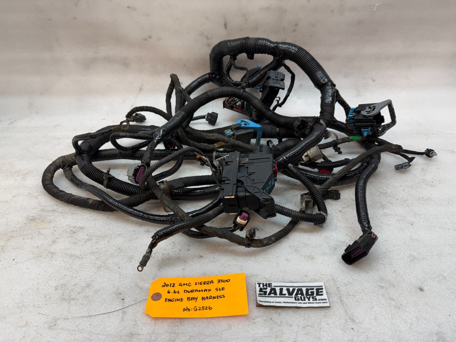 12 GMC SIERRA CHEVROLET SILVERADO 3500HD DURAMAX 6.6 LML ENGINE WIRING HARNESS