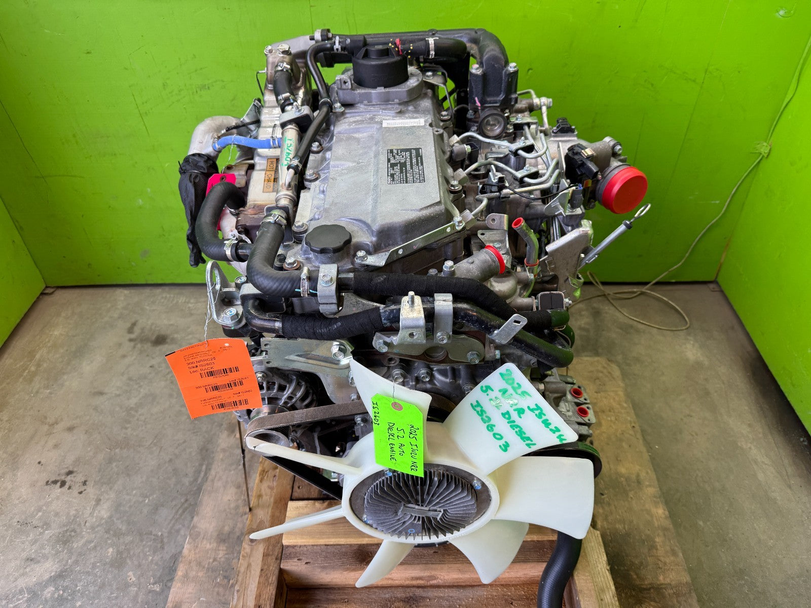25 ISUZU NRR NPR NQR 5.2 COMPLETE ENGINE ASSEMBLY 4HK1TC 30K
