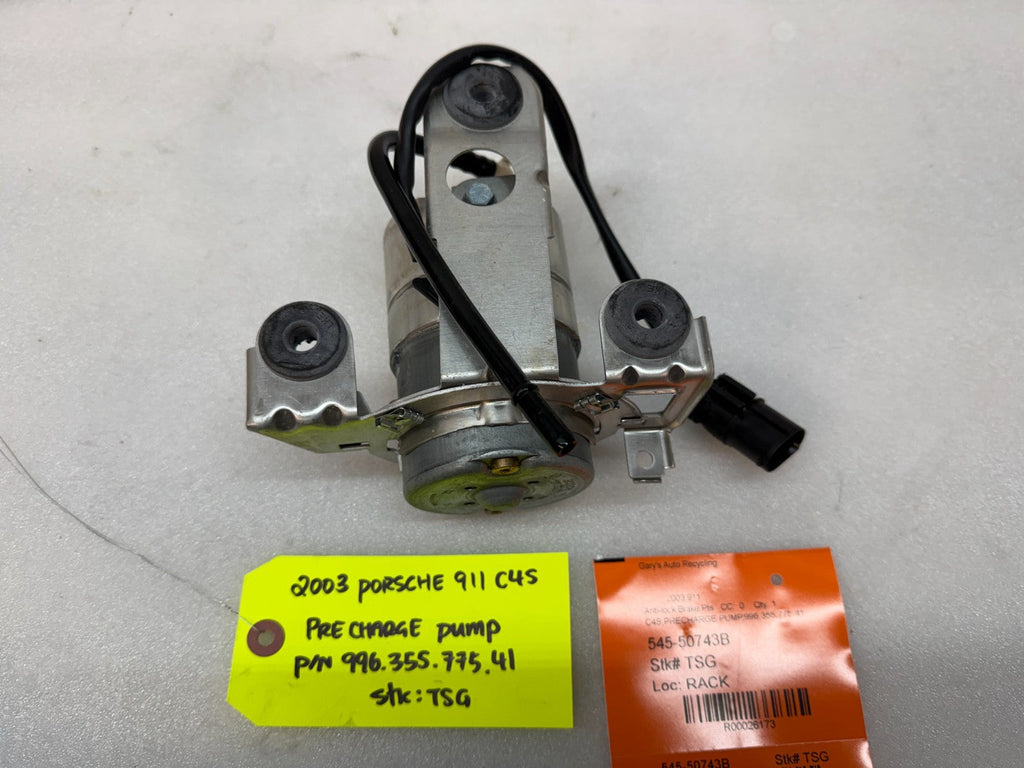 03 PORSCHE 911 996 C4S TURBO OEM ABS PRE CHARGE PUMP 99635577541 01-05