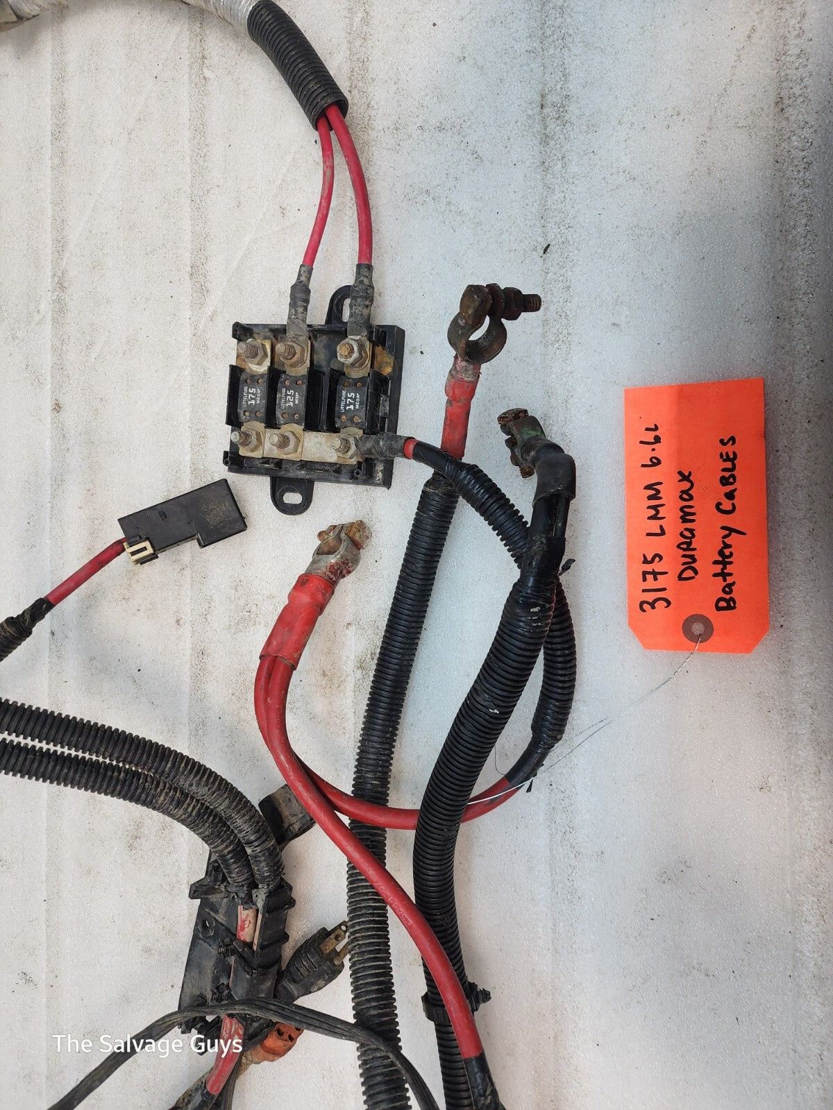 11-14 GMC CHEVROLET SILVERADO 2500HD 3500HD 6.6 LML OEM POSITIVE BATTERY CABLES