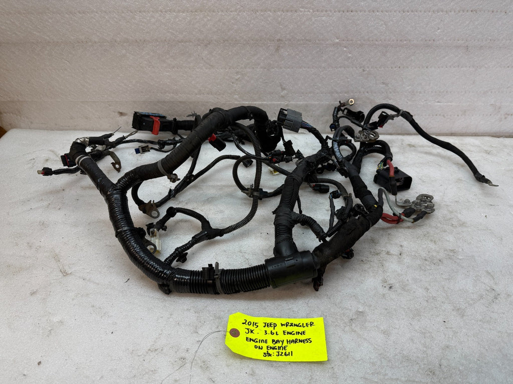 15 JEEP WRANGLER JK 3.6 FIREWALL ENGINE BAY WIRING HARNESS 12-18