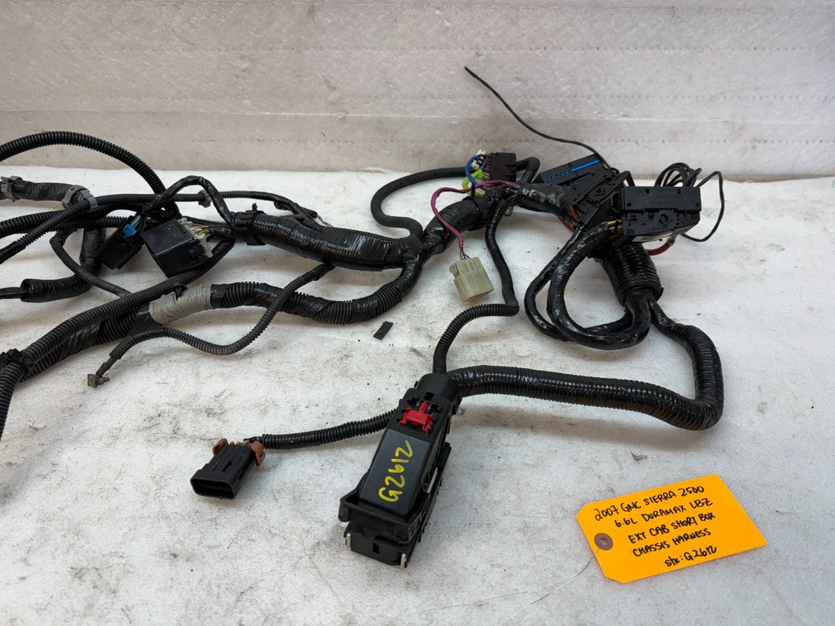 06 07 Chevrolet GMC 2500HD 3500 4wd EXT CAB SHORT BOX CHASSIS WIRING HARNESS