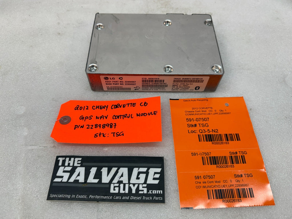 10-13 CHEVROLET CORVETTE C6 OEM ONSTAR COMMUNICATION MODULE 22898987