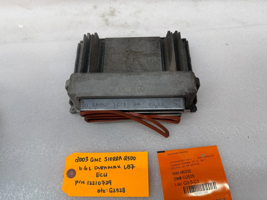 01-04 Chevrolet GMC 2500HD DURAMAX 6.6 LB7 ECM ECU ENGINE COMPUTER 12210729
