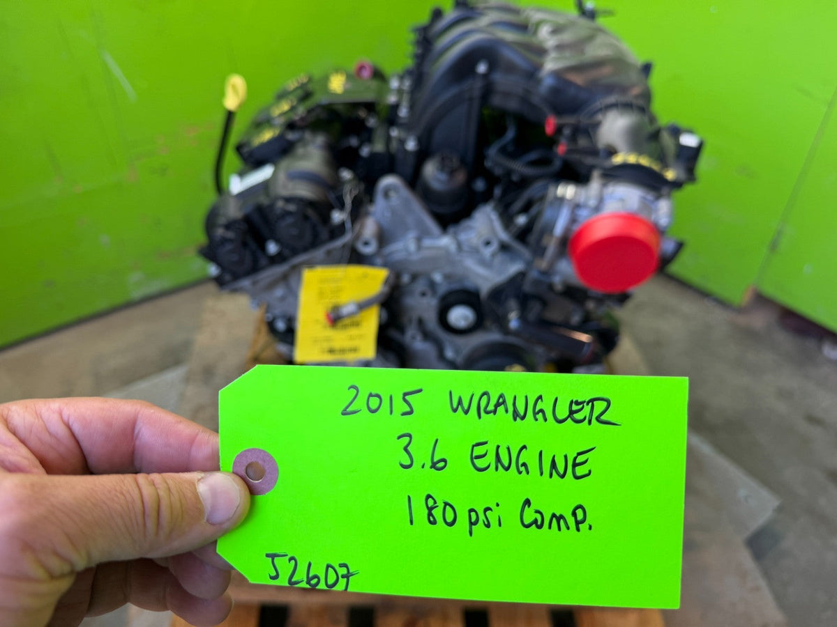 15 JEEP WRANGLER JK 3.6 COMPLETE ENGINE MOTOR ASSEMBLY 14-18
