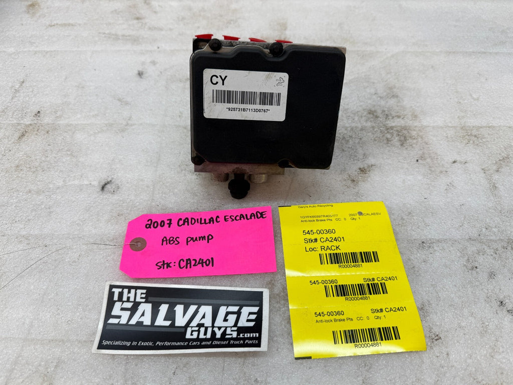 07 CADILLAC ESCALADE YUKON TAHOE ABS ANTI LOCK BRAKE PUMP  MODULE