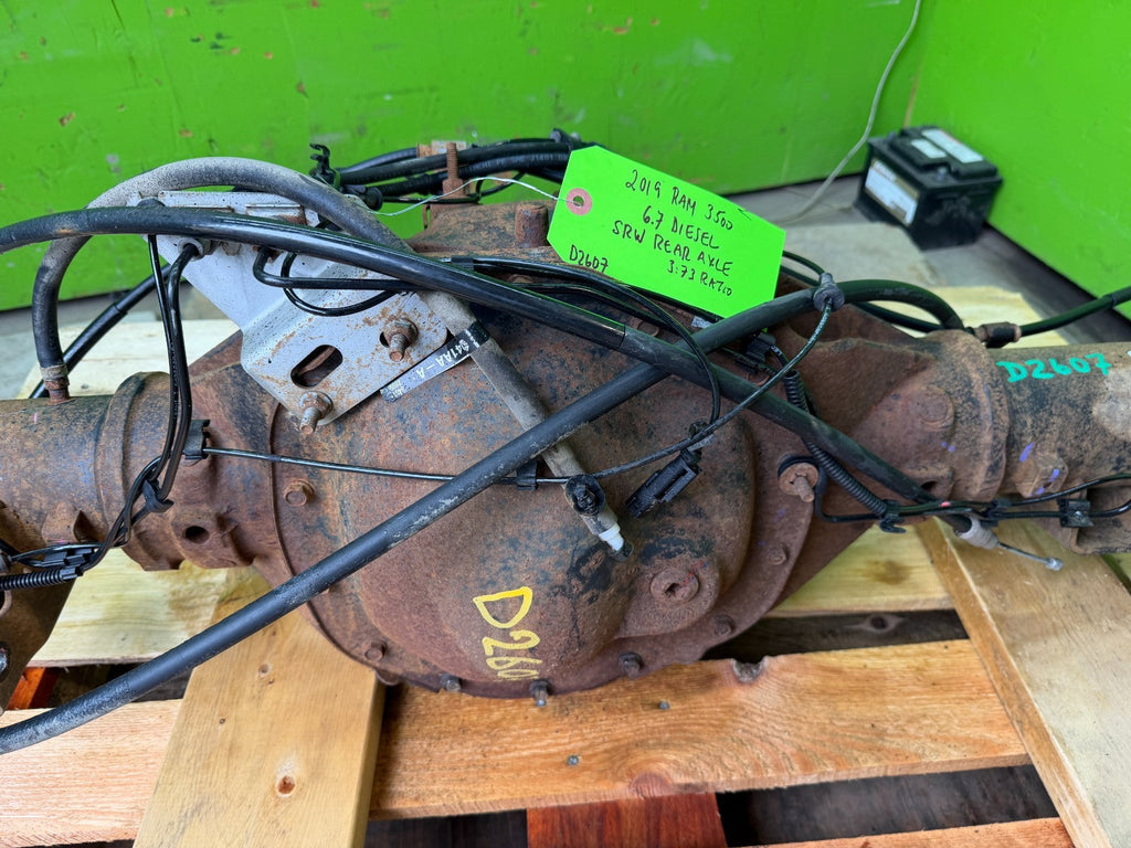 19-24 DODGE RAM 2500 3500 SINGLE REAR WHEEL SRW REAR DIFFERENTIAL AXLE 3.73 65k!