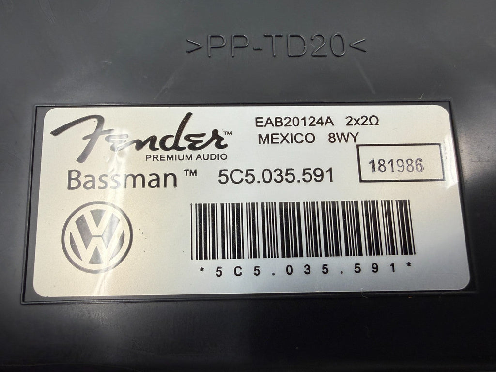 12-19 VOLKSWAGEN BEETLE OEM COMPLETE BASSMAN SUBWOOFER SPEAKER SUB 5C5035591