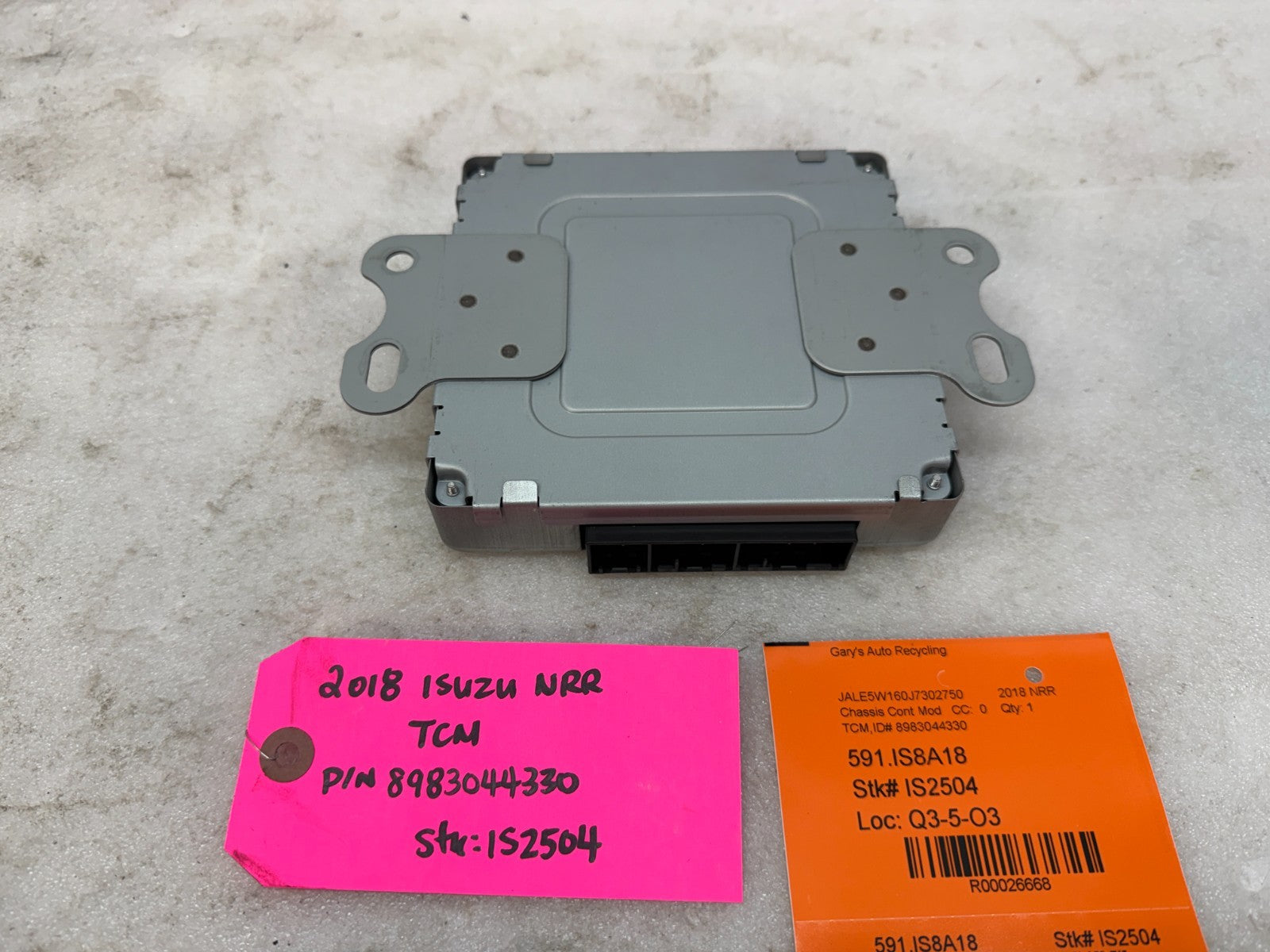 18 ISUZU NRR NPR NQR 5.2 TRANSMISSION CONTROL MODULE TCM TCU 8983044330