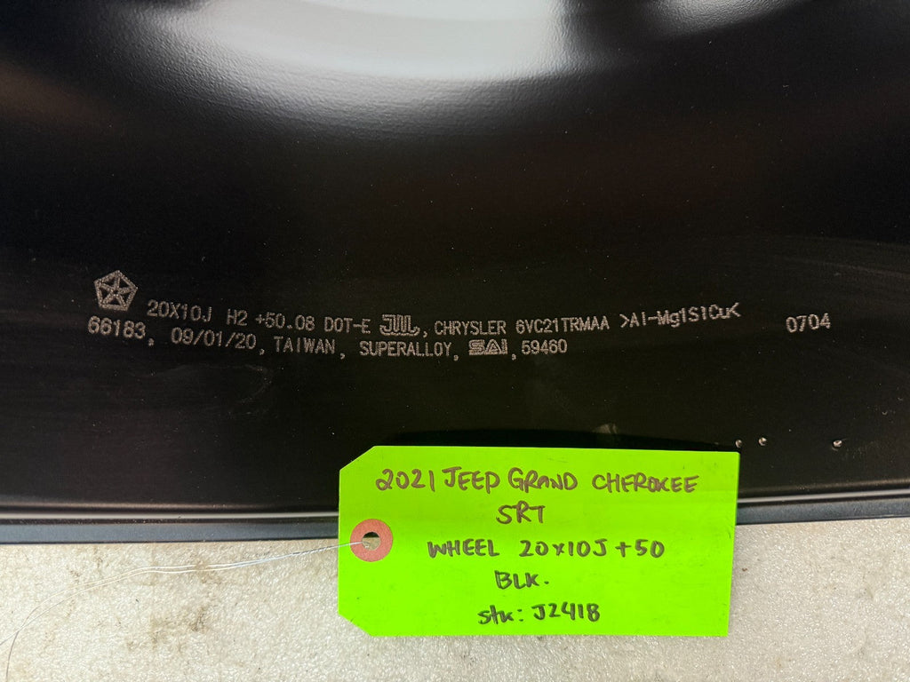 20 21 JEEP GRAND CHEROKEE SRT8 SRT-8 TRACKHAWK OEM 20x10 +50 6VC21TRMAA