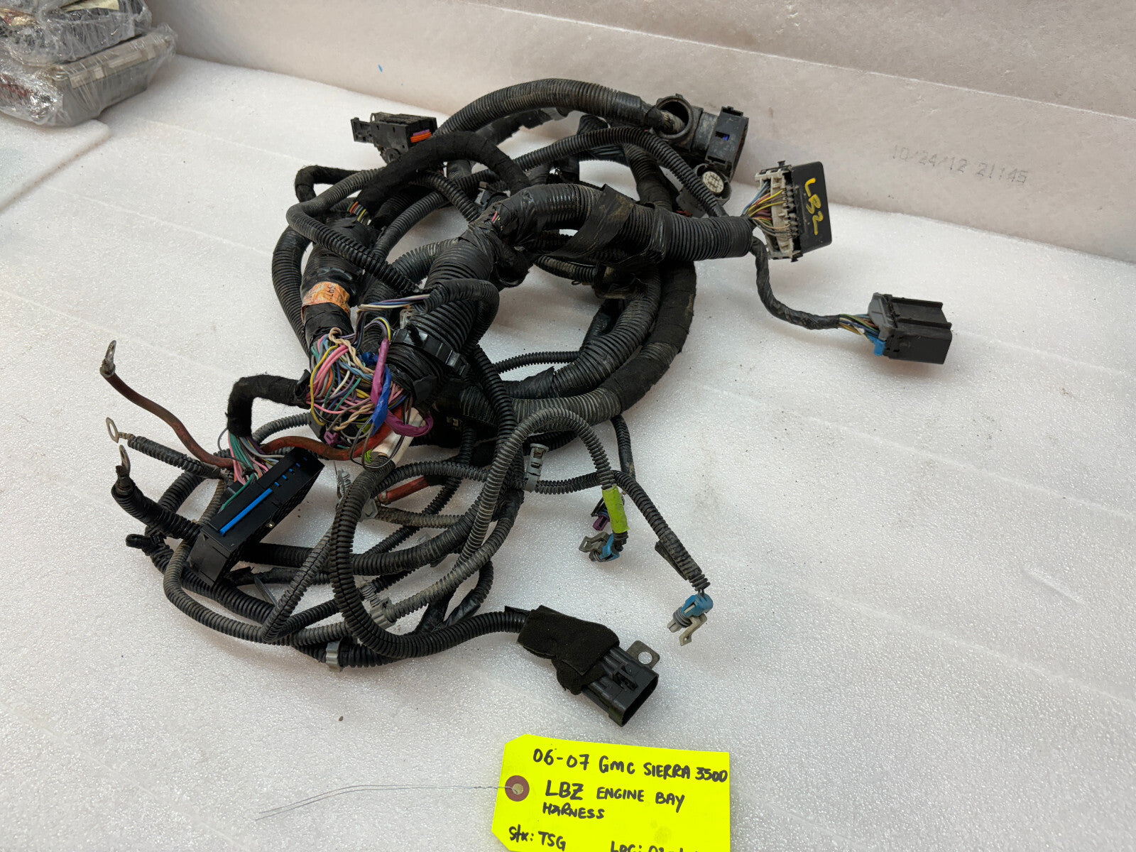 06 07 GMC CHEVROLET 2500HD DURAMAX 6.6 LBZ ENGINE BAY MOTOR PCM WIRING HARNESS