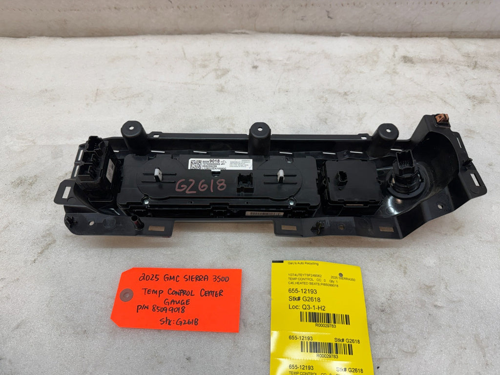 24 25 Chevrolet GMC 3500hd SIERRA DASH HEATER AC CONTROL PANEL 85099018