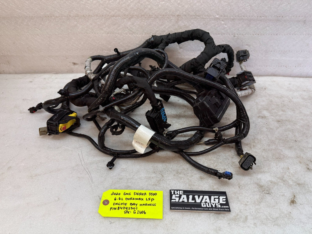 20-24 GMC CHEVROLET 3500HD DURAMAX 6.6 L5P ENGINE BAY WIRING HARNESS 84742301