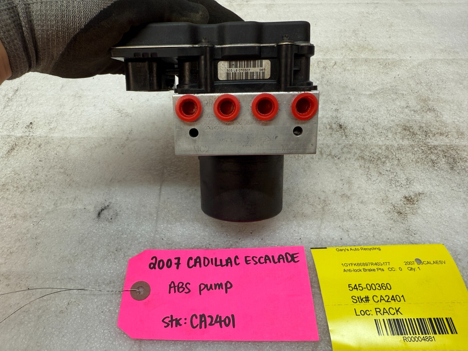 07 CADILLAC ESCALADE YUKON TAHOE ABS ANTI LOCK BRAKE PUMP  MODULE