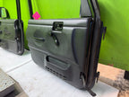 06 JEEP WRANGLER TJ LJ OEM FULL HARD DOORS COMPLETE KEY MIRRORS BLACK 97-06
