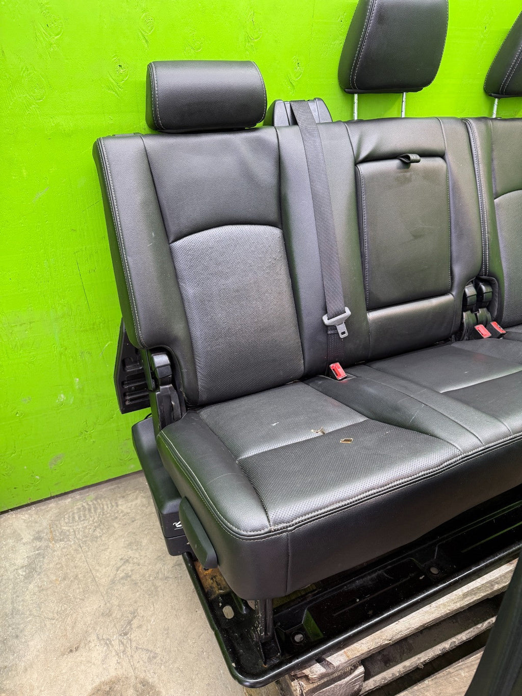 13-18 DODGE RAM 2500 3500 LARAMIE FRONT REAR HEATED VENTED BLACK LEATHER SEATS