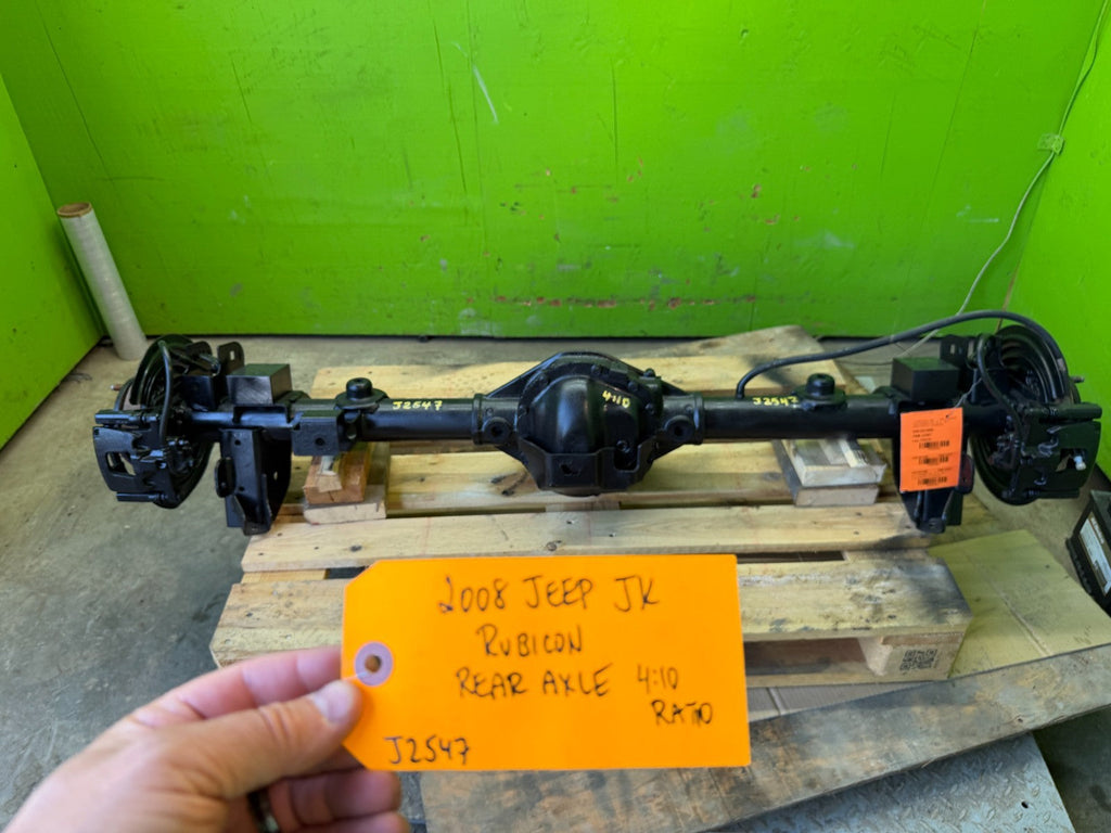 07-18 JEEP WRANGLER JK RUBICON DANA 44 REAR DIFFERENTIAL AXLE 4.10 W/ LOCKER