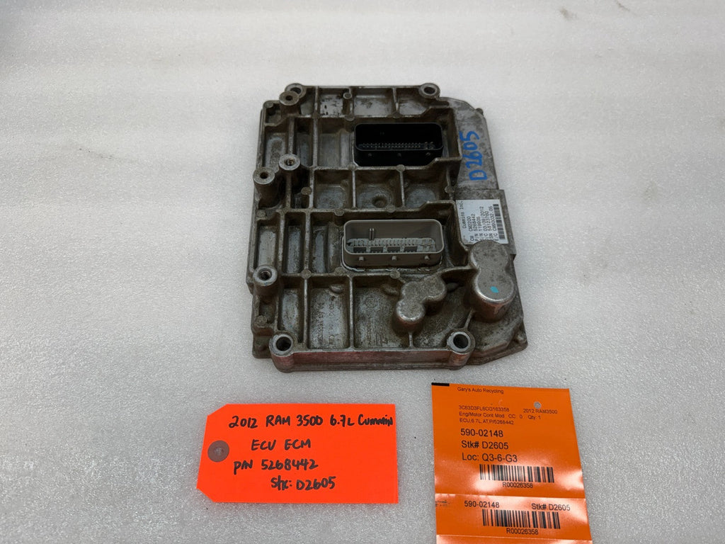 10 11 12 DODGE RAM 2500 3500 6.7 OEM ENGINE COMPUTER ECM ECU 5268442