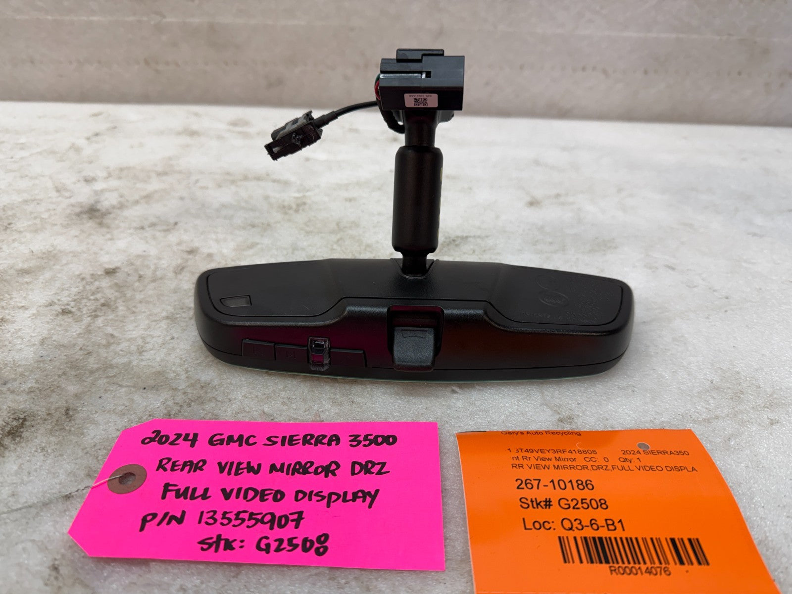 19-25 Chevrolet GMC SIERRA SILVERADO DRZ VIDEO DISPLAY REAR VIEW MIRROR 13555907