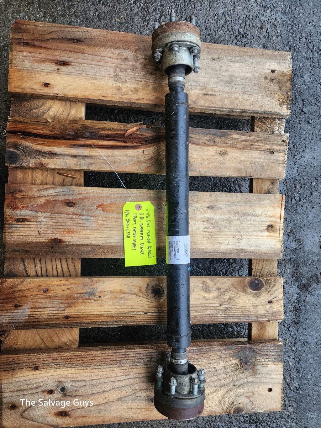 18 GMC CANYON COLORADO 2.8 DURAMAX FRONT DRIVE PROP SHAFT 84076334 70K 15-19